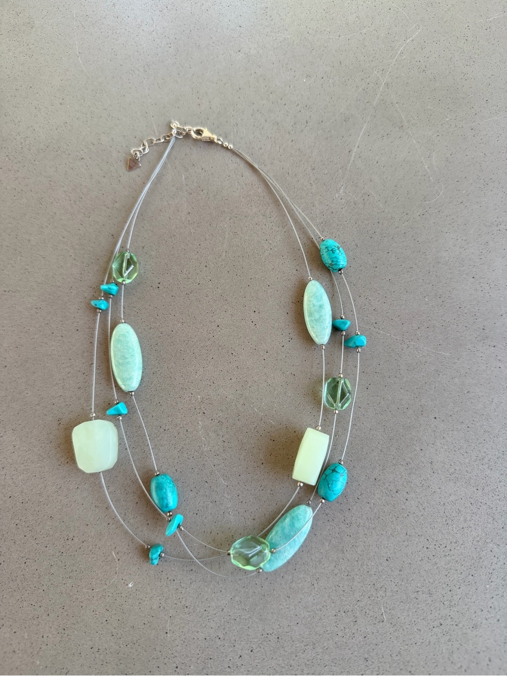 Silpada Multi-Strand Quartz & Turquoise Beaded Necklace - Women Jewelry